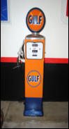 SOLD.  1950,s Gulf gas pump. Real, older restoration. $2,500