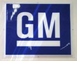 1970's GM logo. Plastic vacuum formed square. Original. 3ft x 3ft. $500